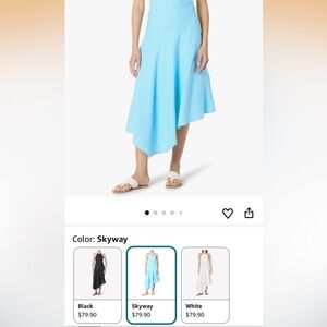 Asymmetrical Skyway Blue Women's Skirt